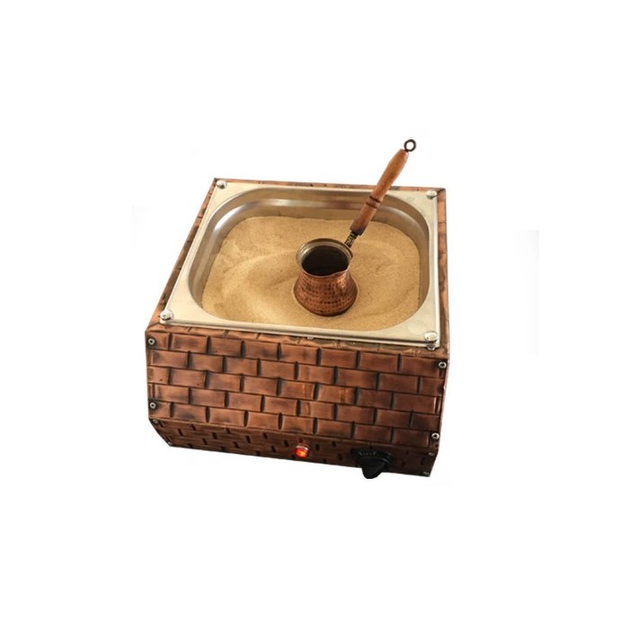 Turkish Copper Sand Coffee Machine Coffee Maker with 2 Coffee Pots and 250gr Turkish Coffee