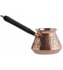 Solid Copper Hammered Copper Turkish Greek Arabic Coffee Pot Stovetop Coffee Maker Cezve Ibrik Briki with Wooden Handle