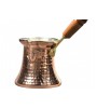 Solid Copper Hammered Copper Turkish Greek Arabic Coffee Pot Stovetop Coffee Maker Cezve Ibrik Briki with Wooden Handle