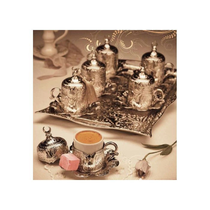 Coffee Set 6 Persons Coffee Cups with Tray