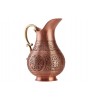 Solid Copper Handmade Matte Engraved Jug Pitcher Carafe 2L Copper Vessel for Drinking Water