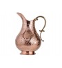 Solid Copper Handmade Engraved Jug Pitcher Carafe 2L Copper Vessel for Drinking Water