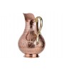 Solid Copper Handmade Engraved Jug Pitcher Carafe 2L Copper Vessel for Drinking Water