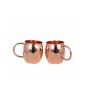 Moscow Mule Copper Mugs Set of 6 - Solid Copper Handcrafted Copper Mugs