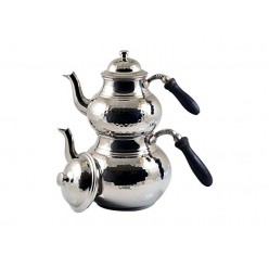 Copper Hammered Tea Pot Tea Kettle Teapot 3L Silver Color