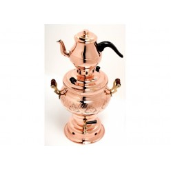 Patterned Copper Electric Samovar Tea Kettle Tea Maker Water Heater 4L