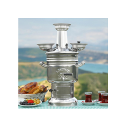 Steel Coal Samovar Camp Stove Tea Kettle Water Heater 6L Semaver