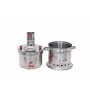 Stainless Steel Coal&Wood Samovar Camp Stove Tea Kettle Water Heater 5L