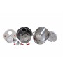 Stainless Steel Double Reservoir Coal and Wood Samovar Camp Stove Tea Kettle Water Heater 4L