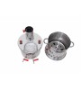 Stainless Steel Double Reservoir Coal and Wood Samovar Camp Stove Tea Kettle Water Heater 4L